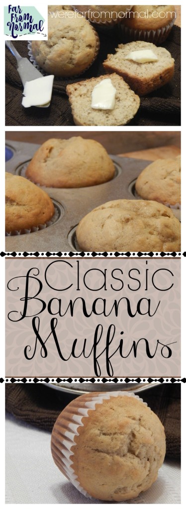 Do you have over ripe bananas in your kitchen Whip up these delicious banana muffins! They are a simple recipe that eveyone will love!