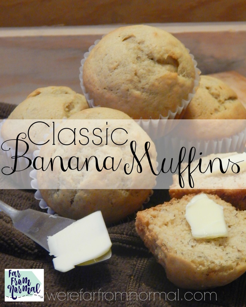These muffins are the best way to use up over ripe bananas! Such a simple recipe, easy, and delicious!
