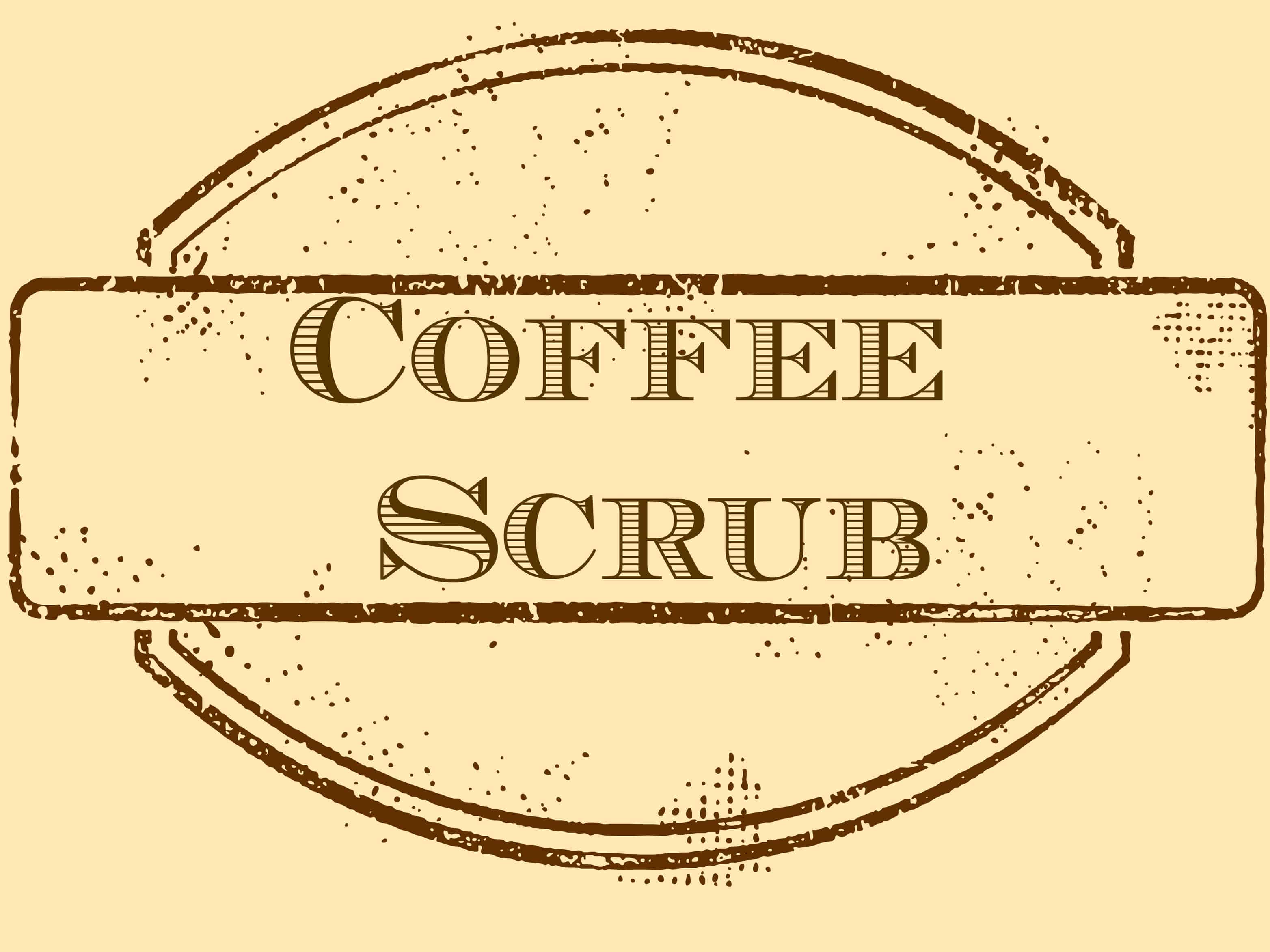 coffee scrub label