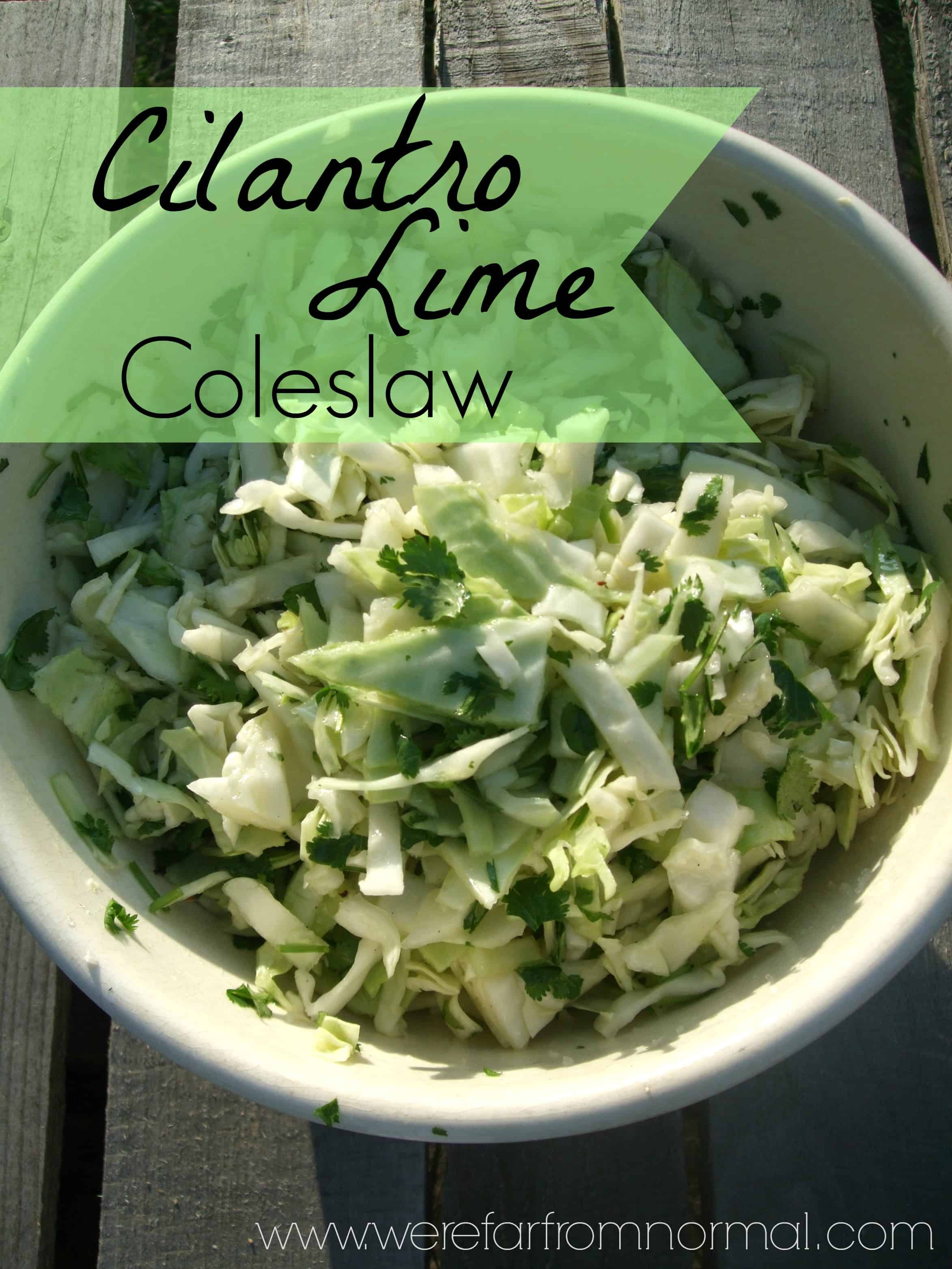 Cilantro Lime Coleslaw