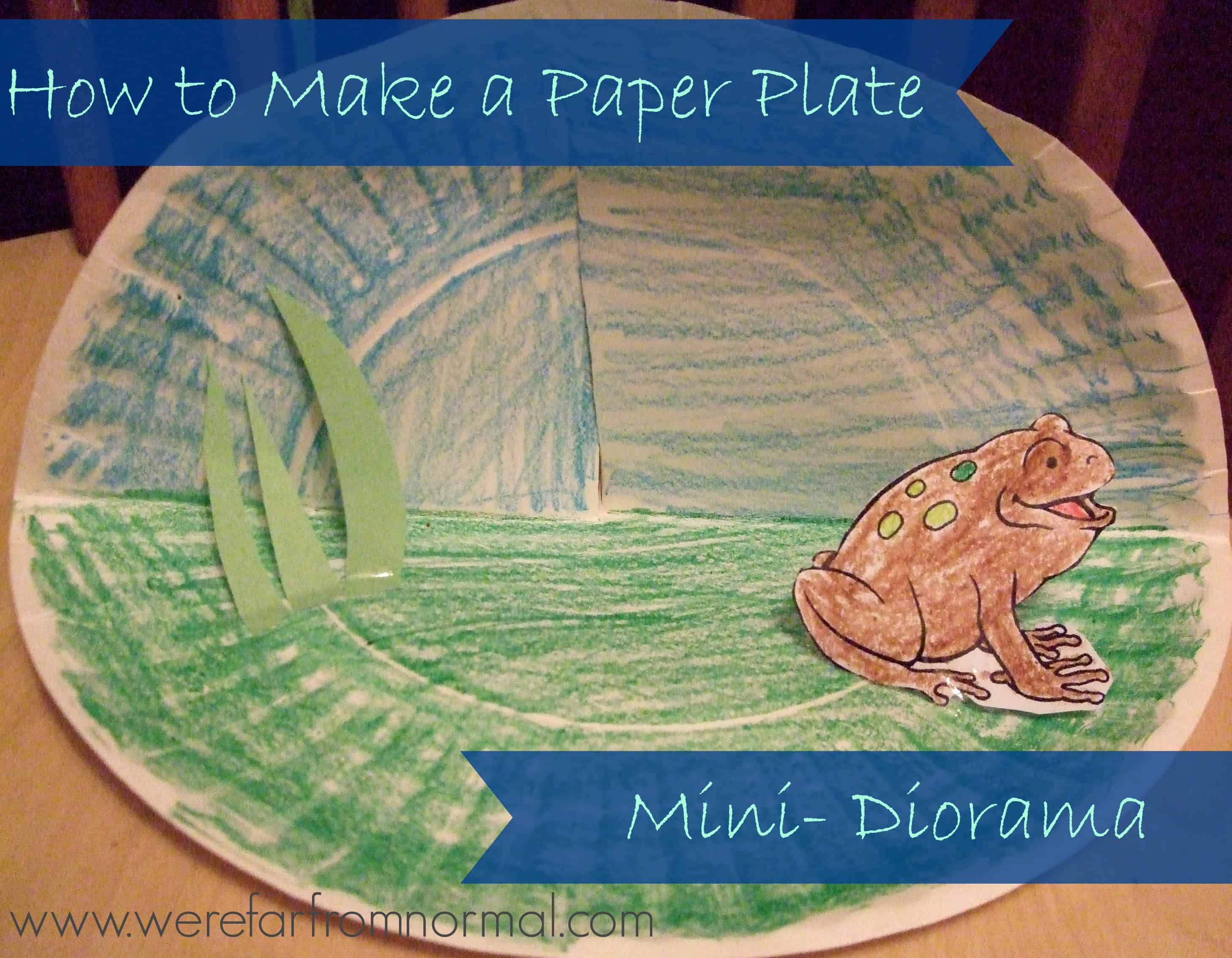 How to Make a Paper Plate Mini- Diorama (and a lesson on animal  sanctuaries) - Far From Normal