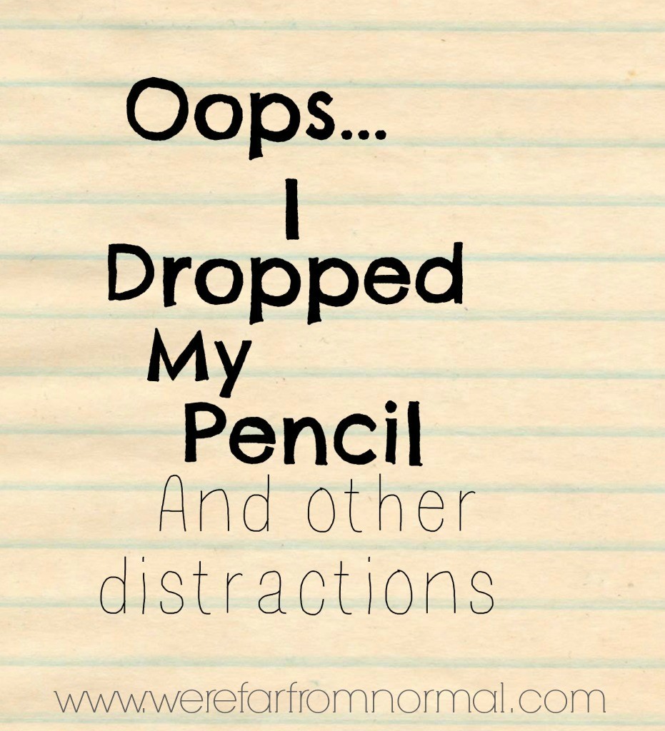 A funny take on all the techniques homeschooled kids use to distract themselves from their work! Too funny!