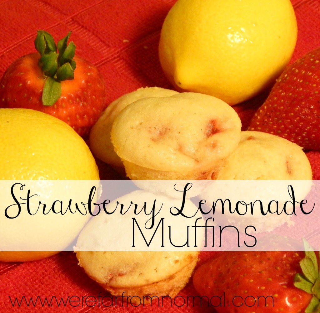 Strawberry Lemonade Muffins- all the taste of Summer in a delicious muffin!