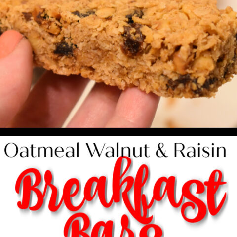 Oatmeal Raisin Breakfast Bars 