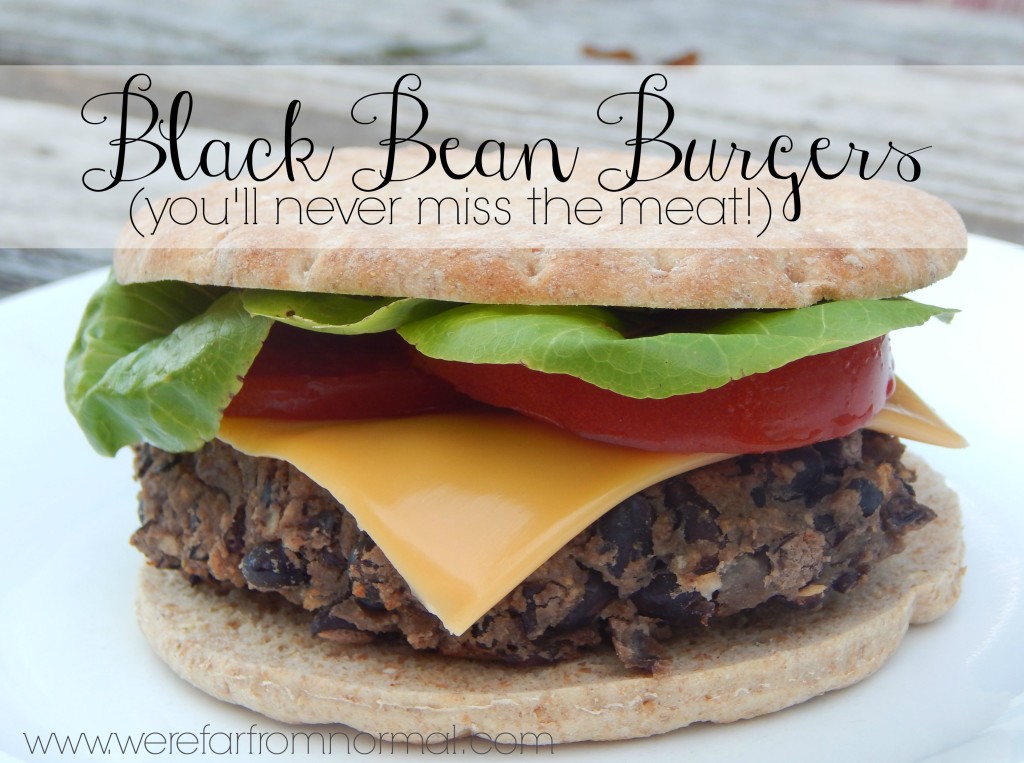 Black bean burgers meatless vegetarian