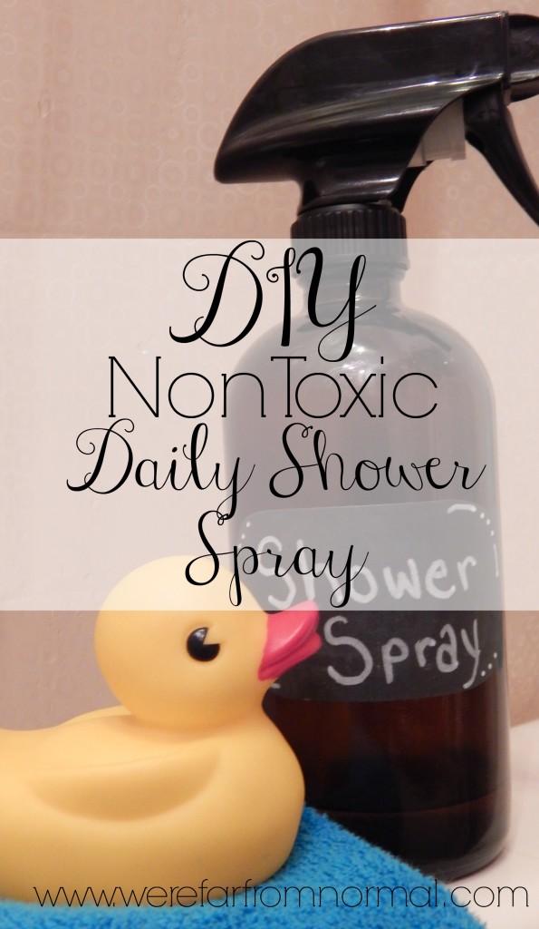 Homemade daily shower spray non toxic DIY