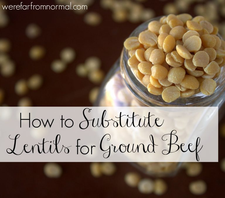 How to Substitute Lentils for Ground Beef in Any Recipe!