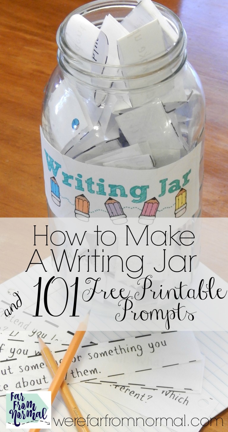 Make A Writing Jar (Plus 101 Prompts to Fill it!)
