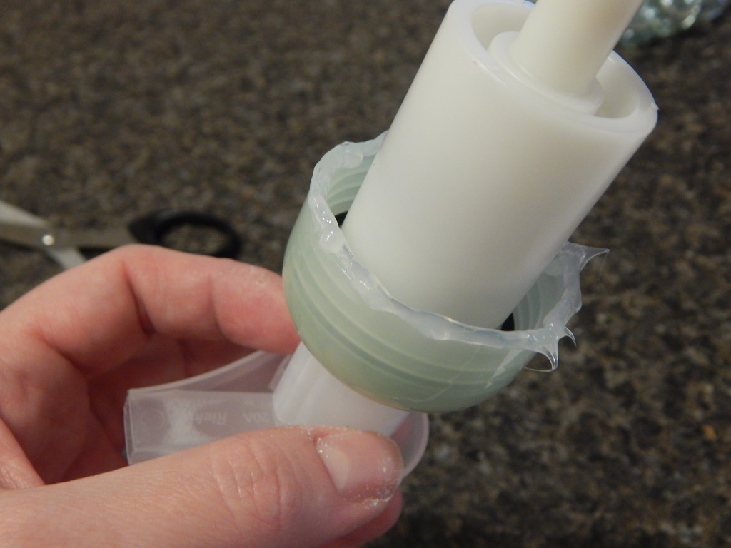 Use a foaming soap pump in a mason jar