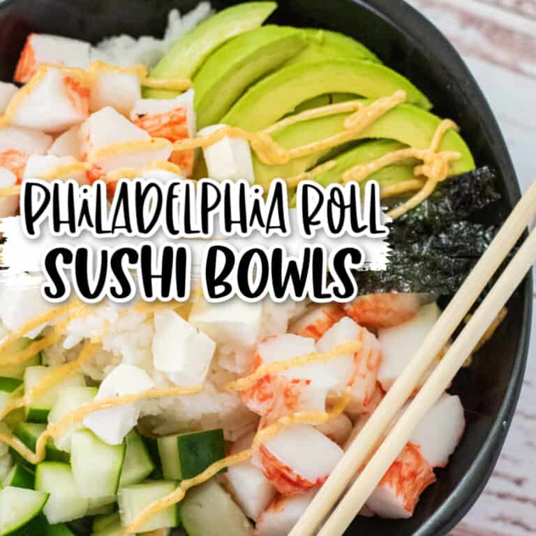 Easy & Delicious Philadelphia Roll Sushi Bowl