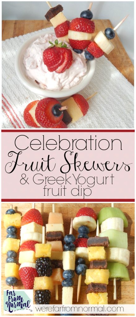 Are you having a graduation party of 4th of July celebration this summer These fruit skewers can be made in all kinds of color combinations for your party!!