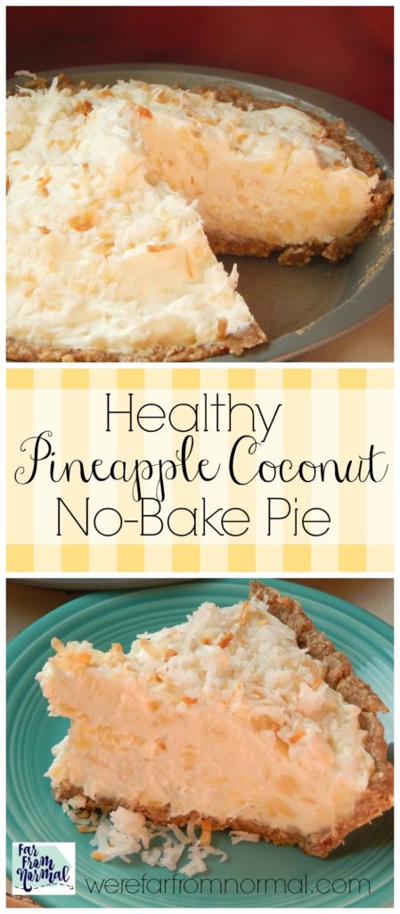 This is totally delicious & the perfect summer pie!! Made with Greek yogurt and sweetened with honey it's actually good for you!!