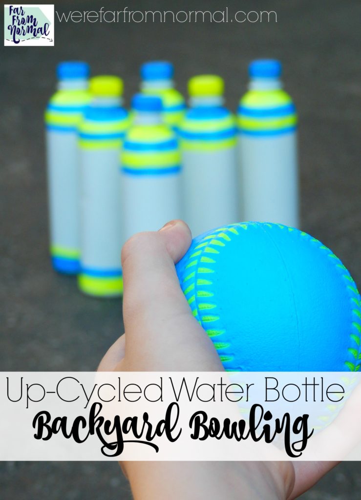 Have a ton of fun with this simple project! Dress up a few water bottles and in no time you'll be bowling in your own backyard!