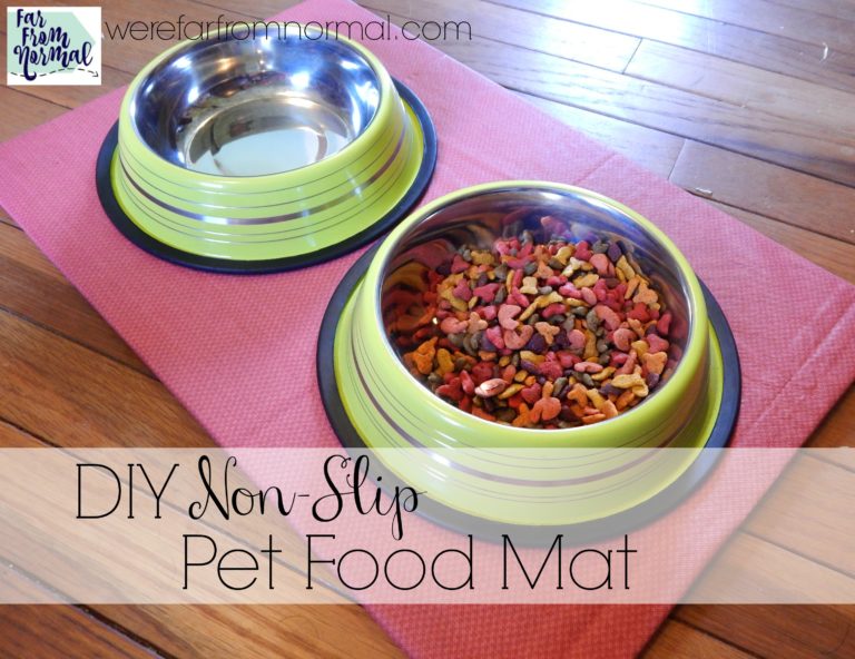 DIY Non-Slip Pet Food Mat