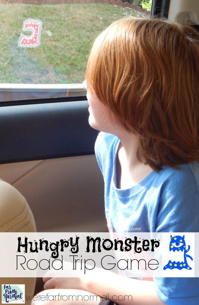 Make car trips super fun with this simple game! Keep kids busy eating things and keeping score! So much fun!