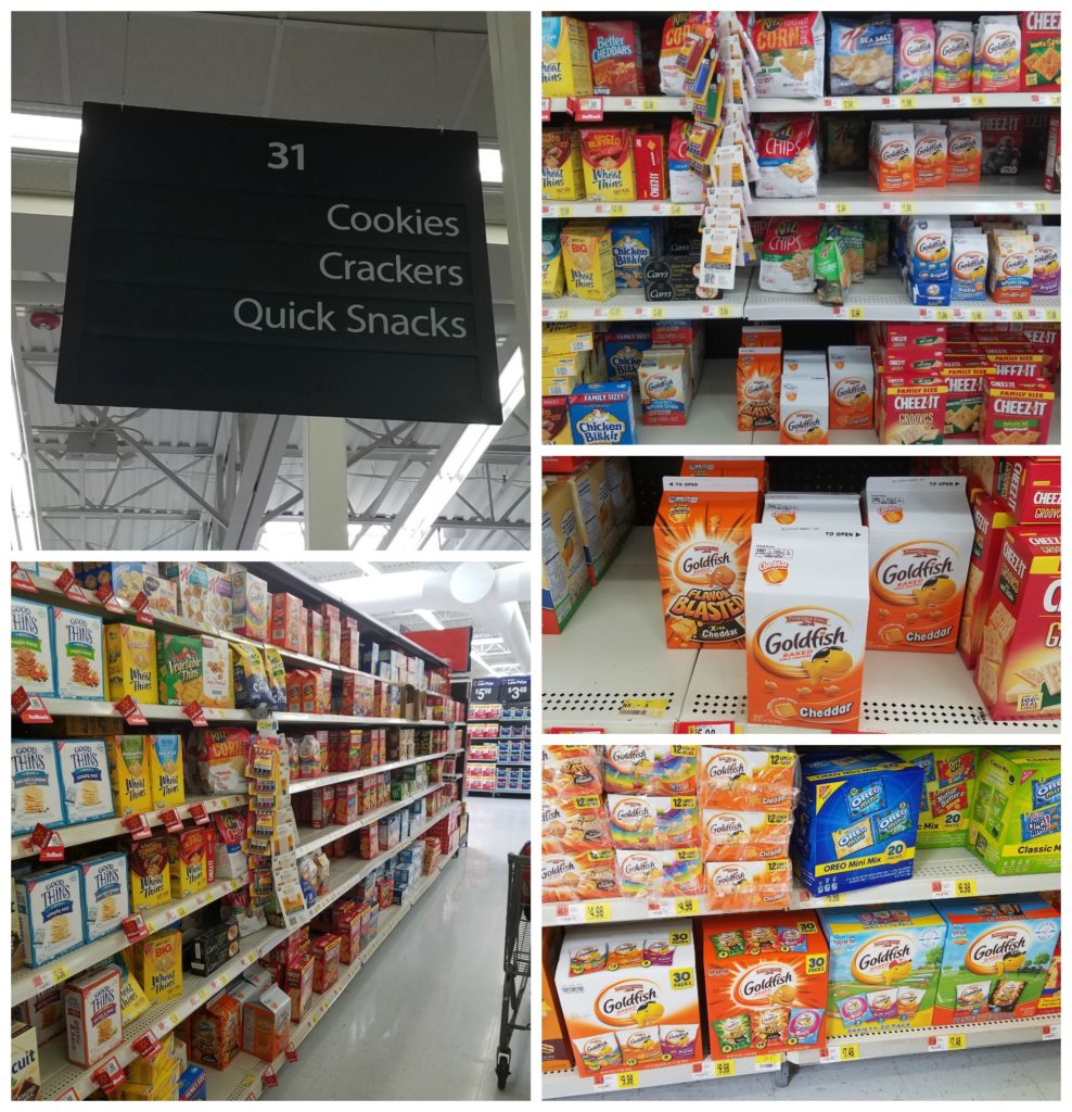 Goldfish crackers at Walmart