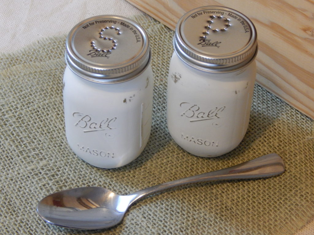 Mason Jar Salt or Pepper Shaker 