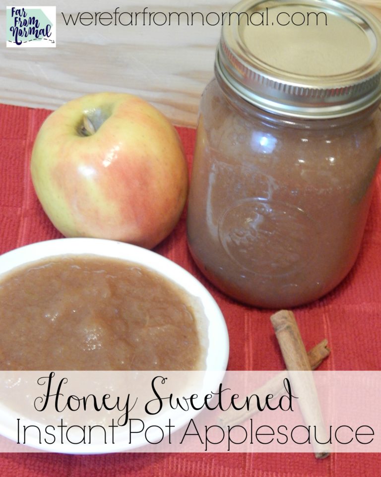 Instant Pot Honey Sweetened Applesauce