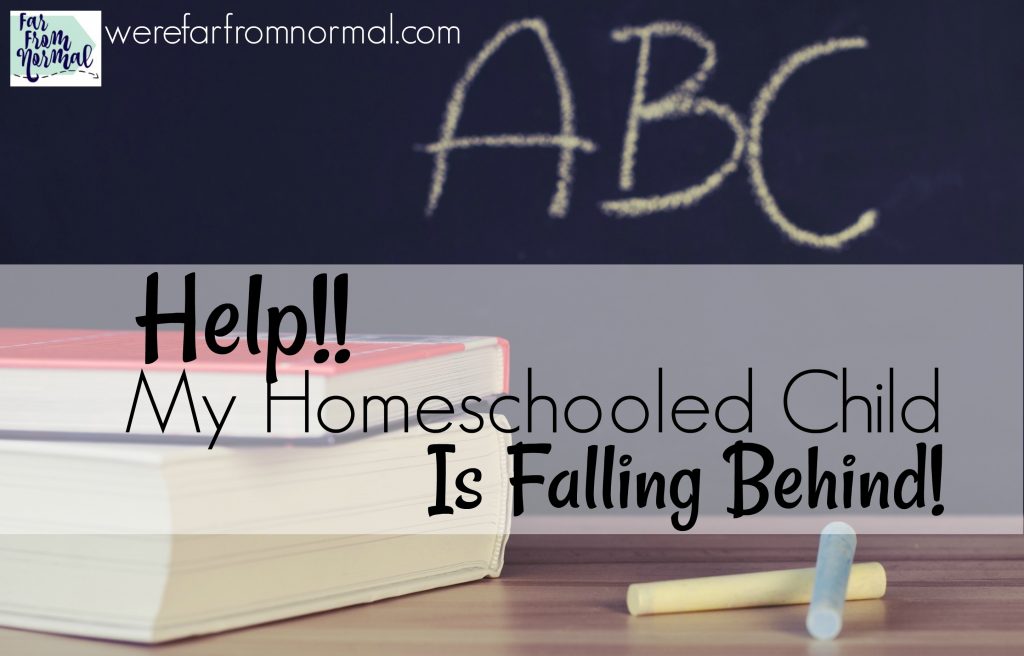 homeschooled child is falling behind 