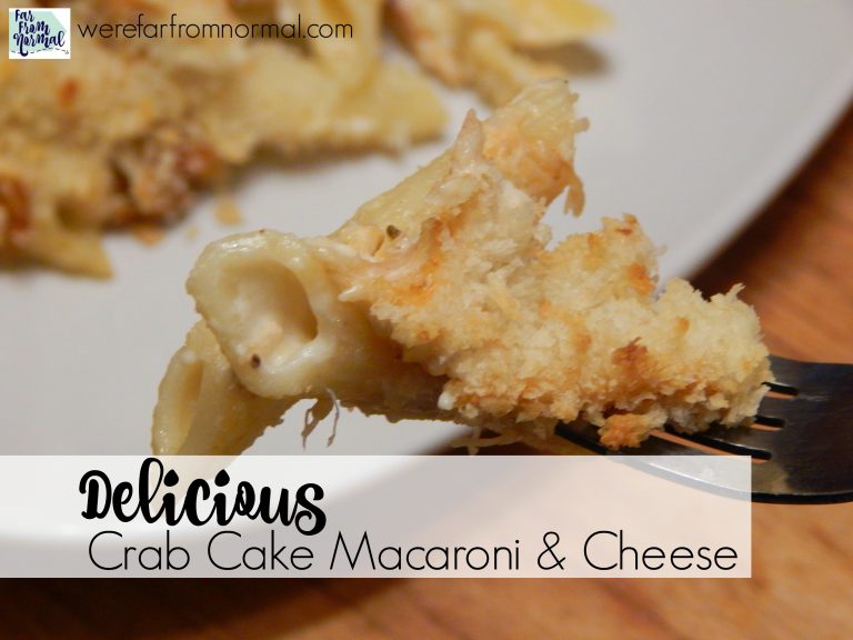 Delicious Crab Cake Macaroni and Cheese