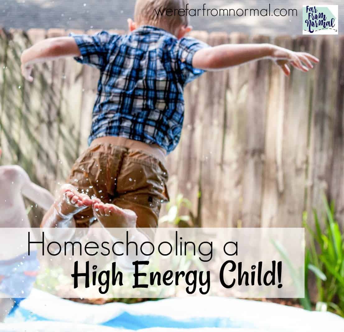 Homeschooling a High Energy Child | Far From Normal