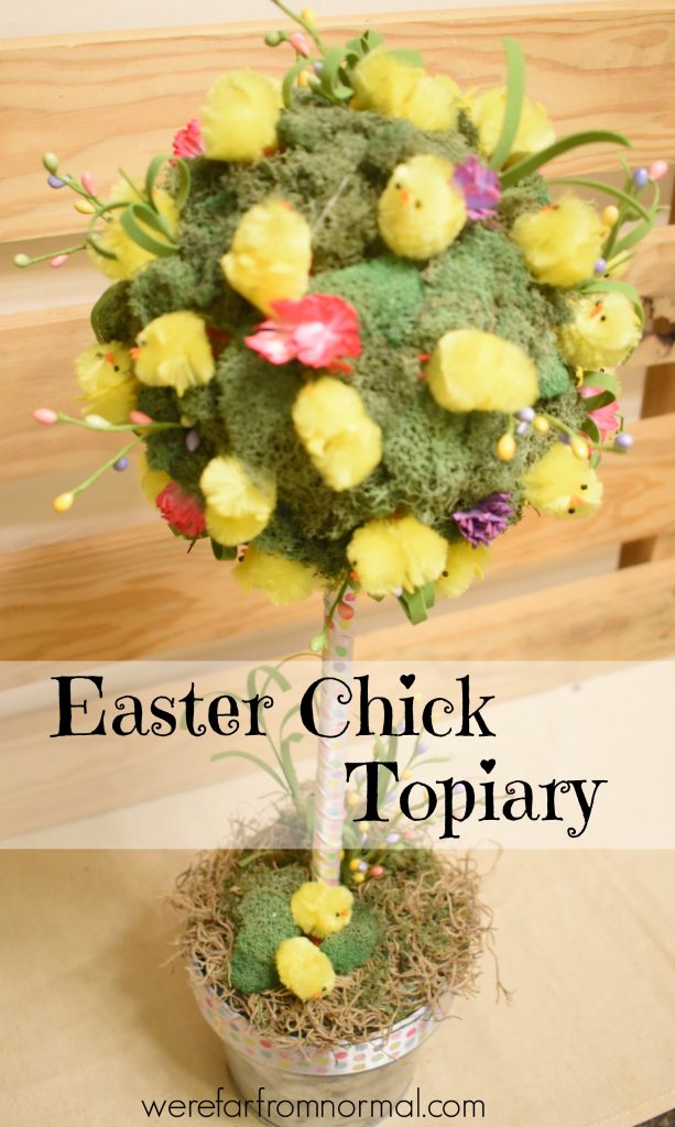 easter chick topiary