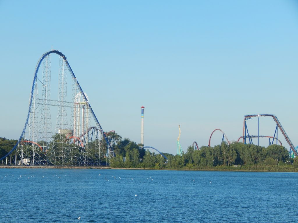family vacation to Lake Erie Cedar Point 