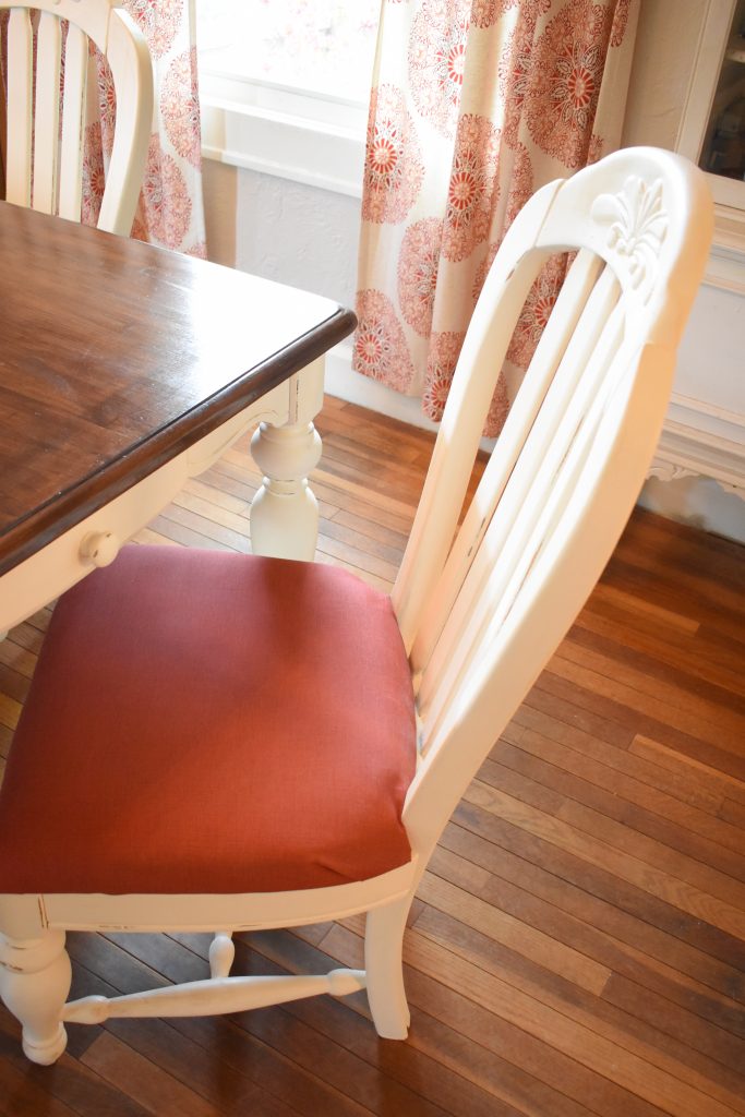 chalk paint dining room table makeover