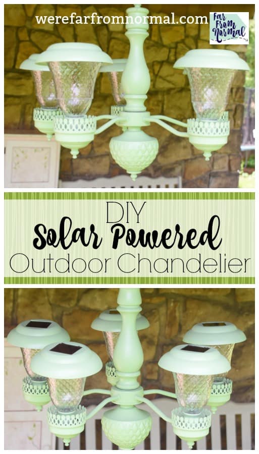 outdoor solar chandelier 