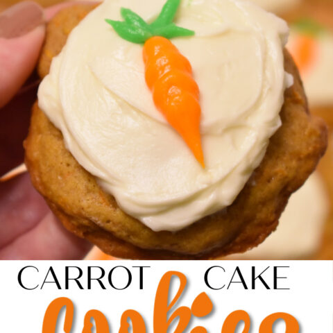 Carrot Cake Cookies with Cream Cheese Icing 
