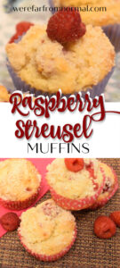 Bakery Style Raspberry Streusel Muffins | Far From Normal