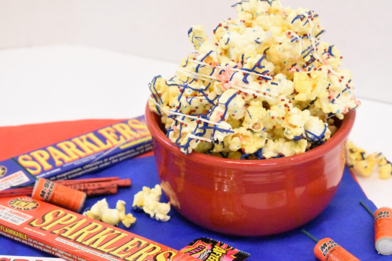 Firecracker Popcorn (made with popping candy)