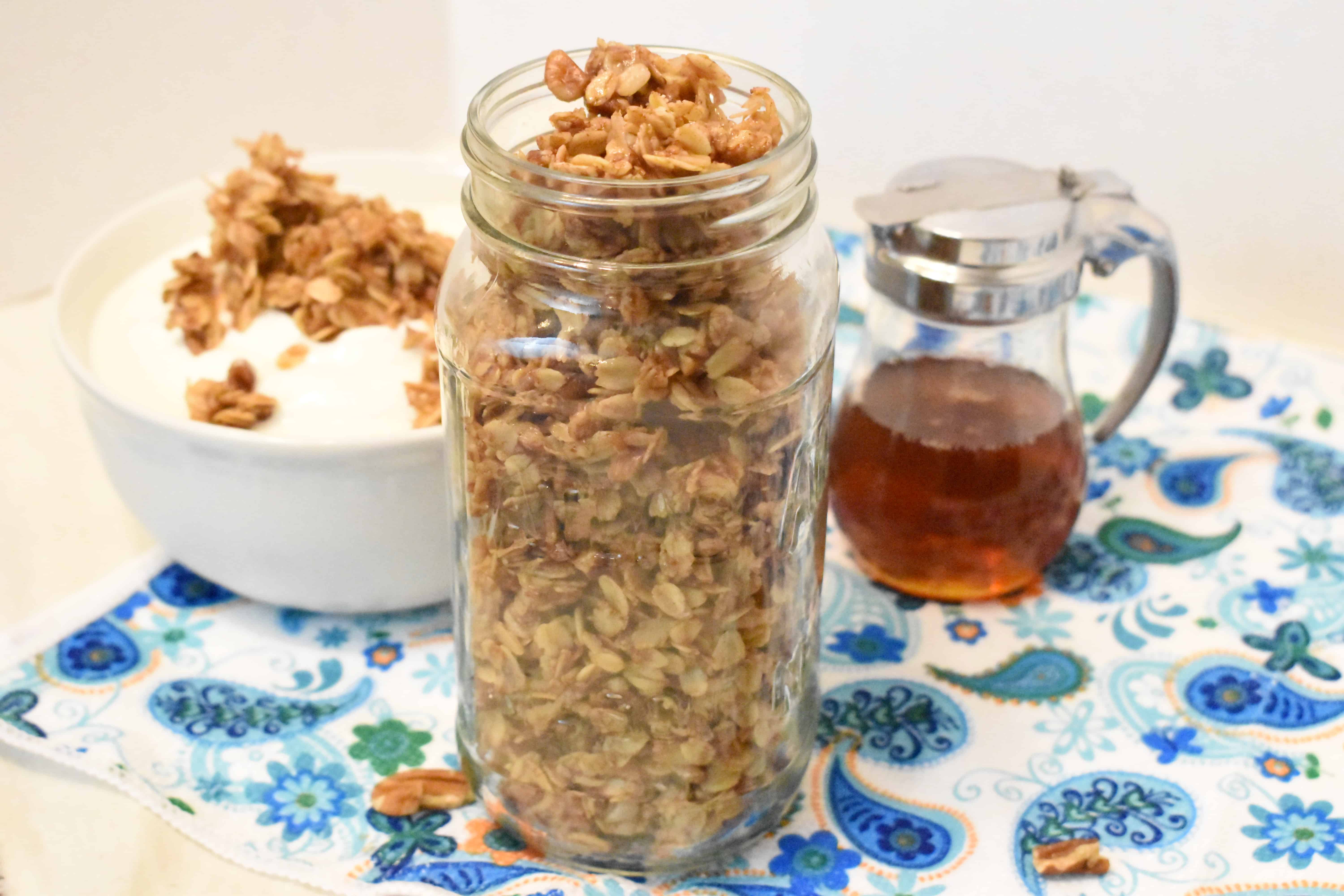 Easy Honey and Pecan Skillet Granola