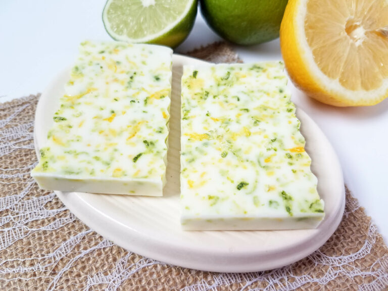 Homemade Lemon Lime Soap