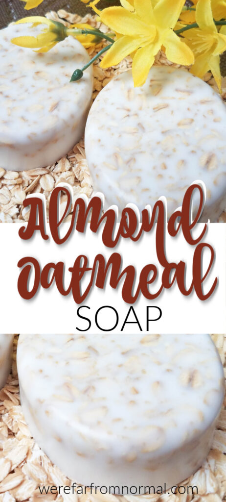 Easy homemade oatmeal soap recipe with honey and melt and pour