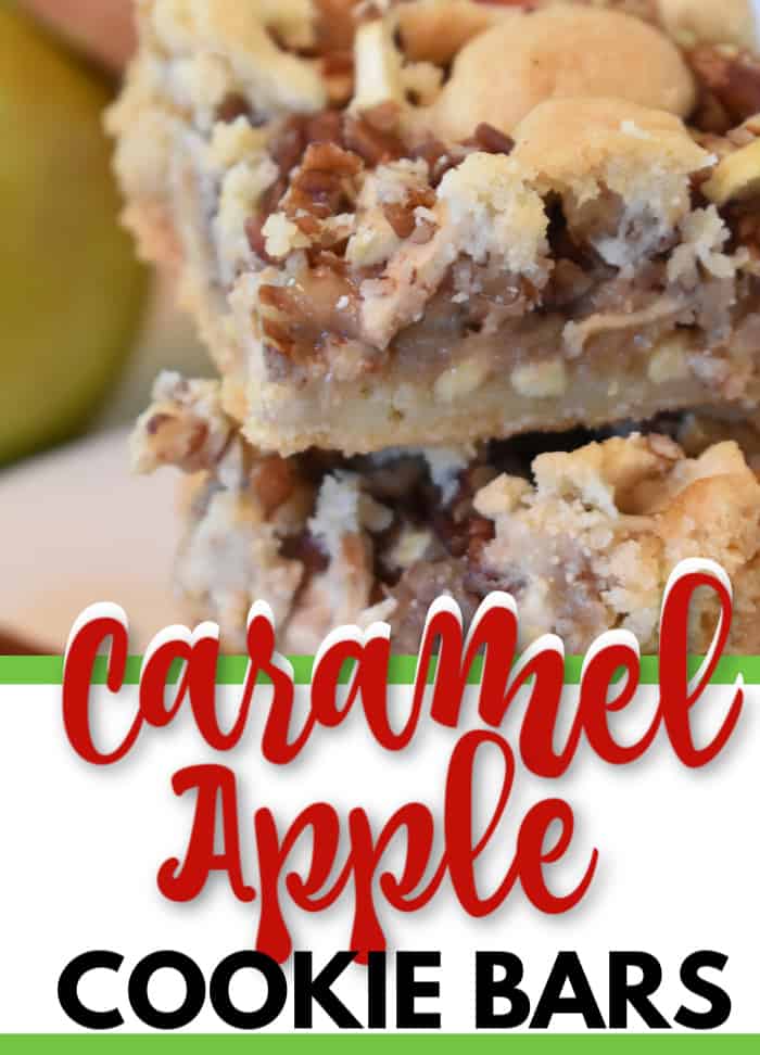 caramel apple cookie bars 
