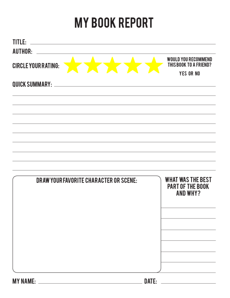 Book Report Template, Reading Log & Book Marks - Far From Normal Within Story Report Template