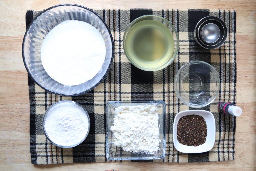 ingredients for homemade bath bombs