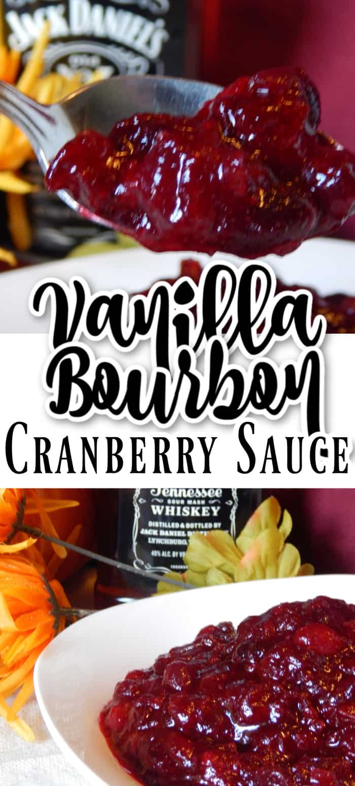 Vanilla Bourbon Cranberry Sauce - Far From Normal