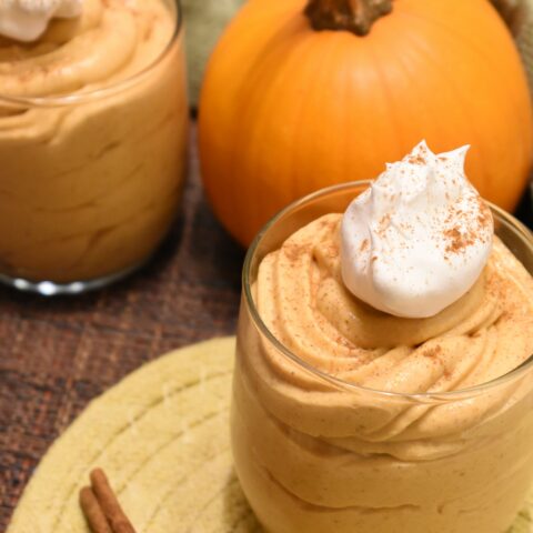 Pumpkin Mousse {Only 5 Ingredients!} - Far From Normal
