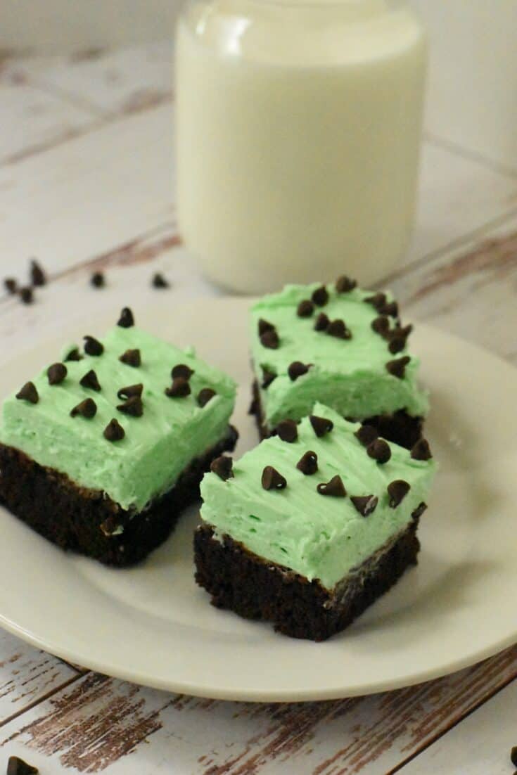 Mint Brownies - Grasshopper Bars