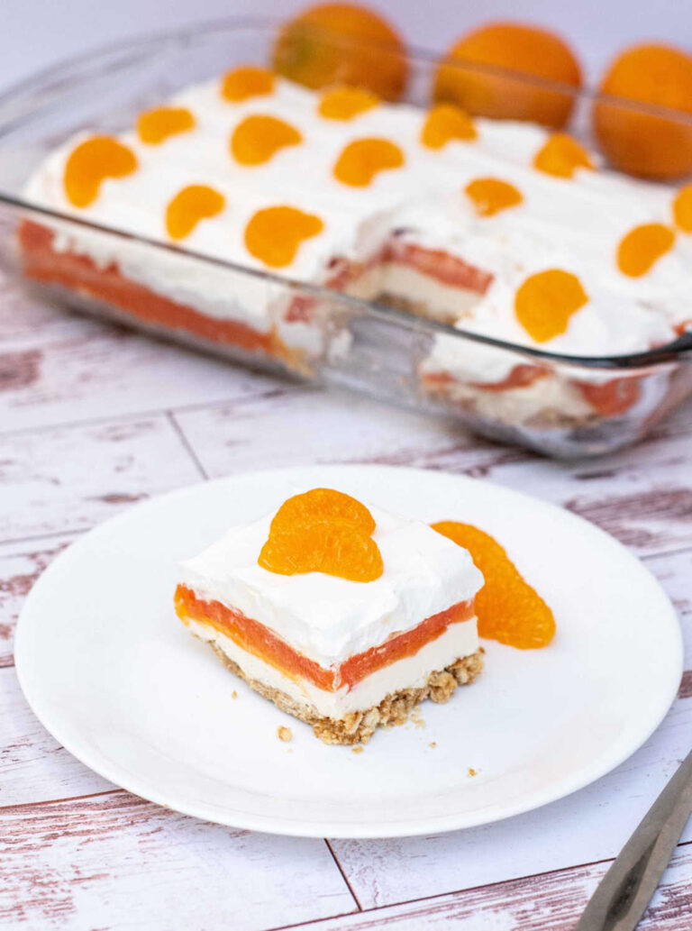 Orange Creamsicle Dessert Lasagna