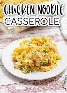 Easy Chicken Noodle Casserole - Far From Normal
