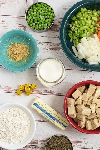 Ingredients for chicken and dumplings 