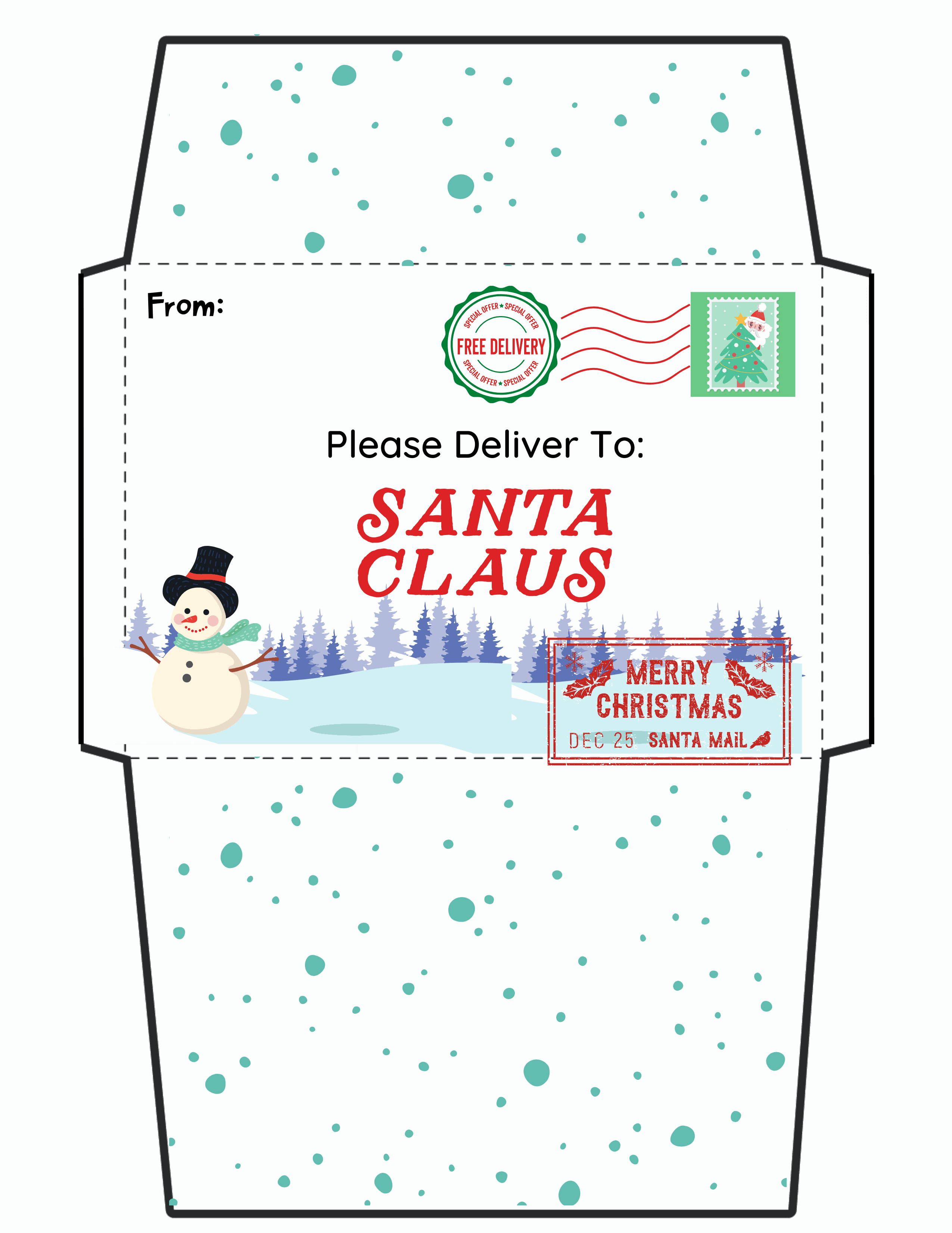 Printable Letter to Santa - Far From Normal