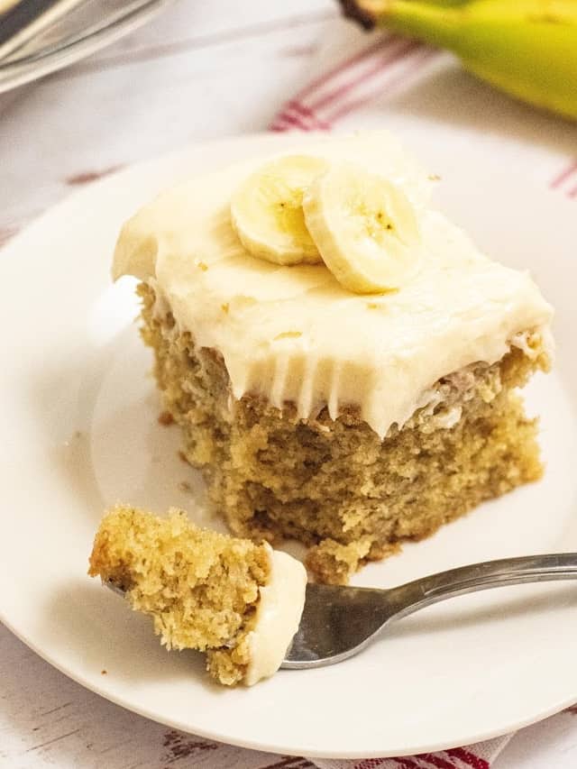 Banana Cake With Cream Cheese Icing