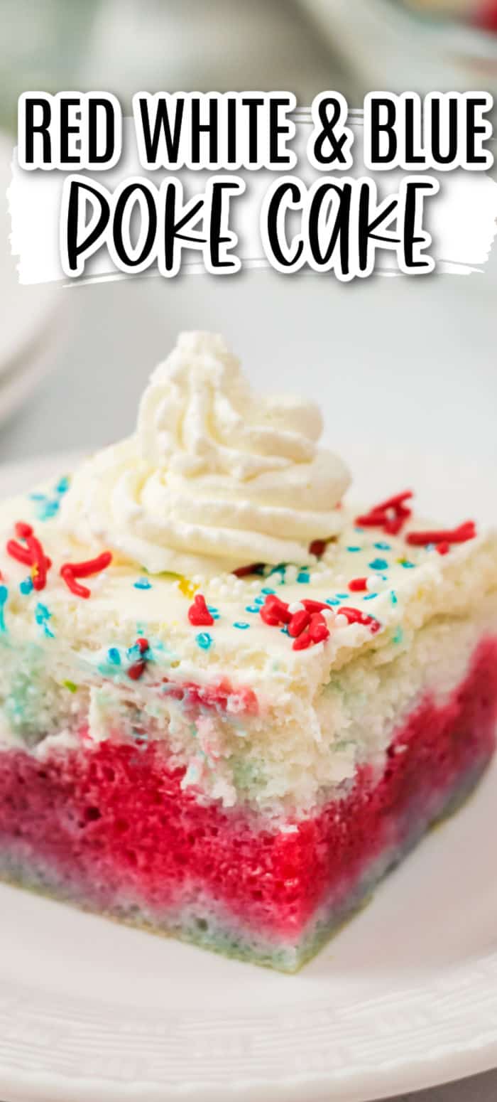 Red White & Blue Poke Cake