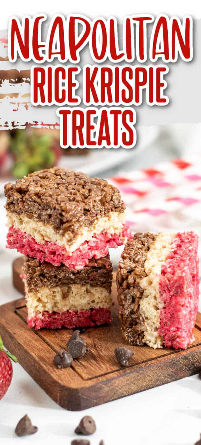 Neapolitan Rice Krispies Treats