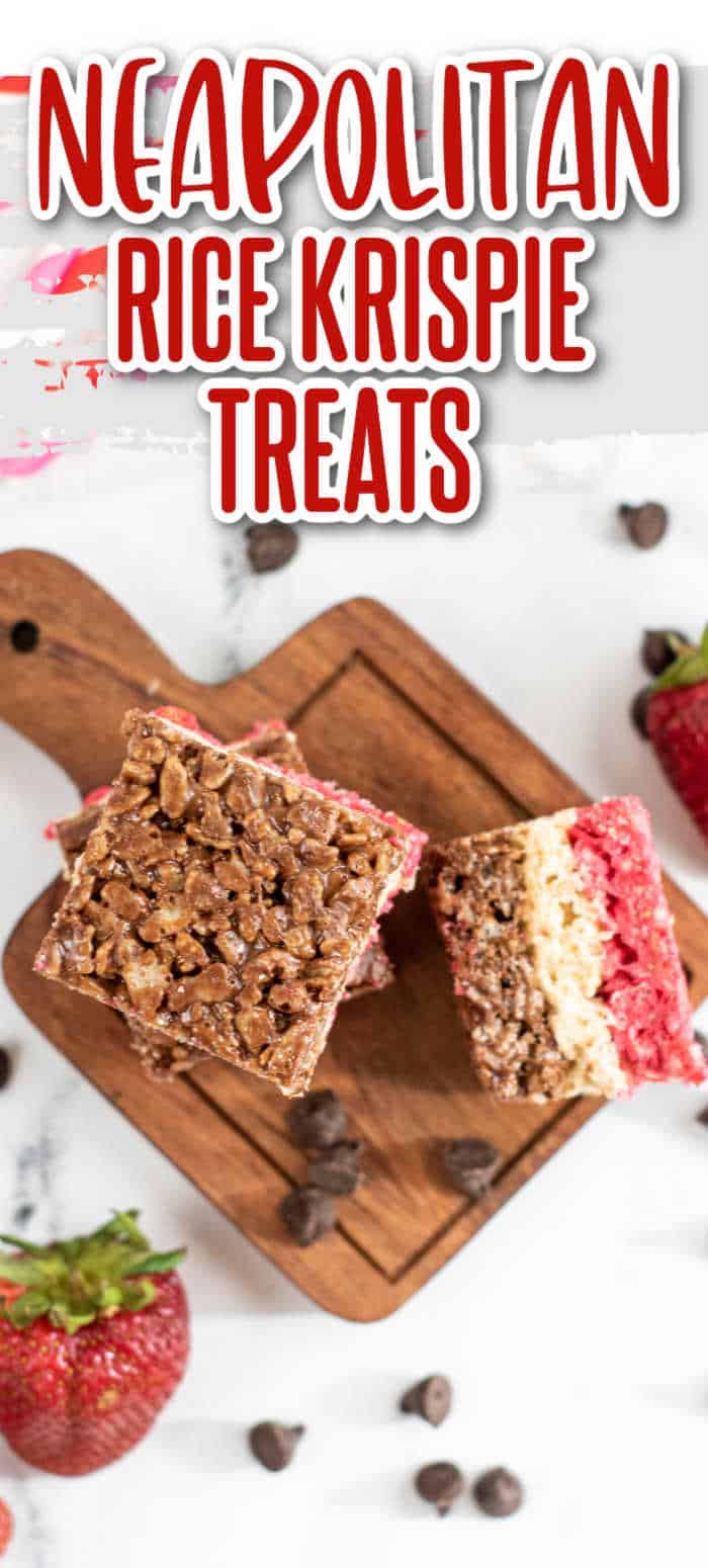 Neapolitan Rice Krispies Treats