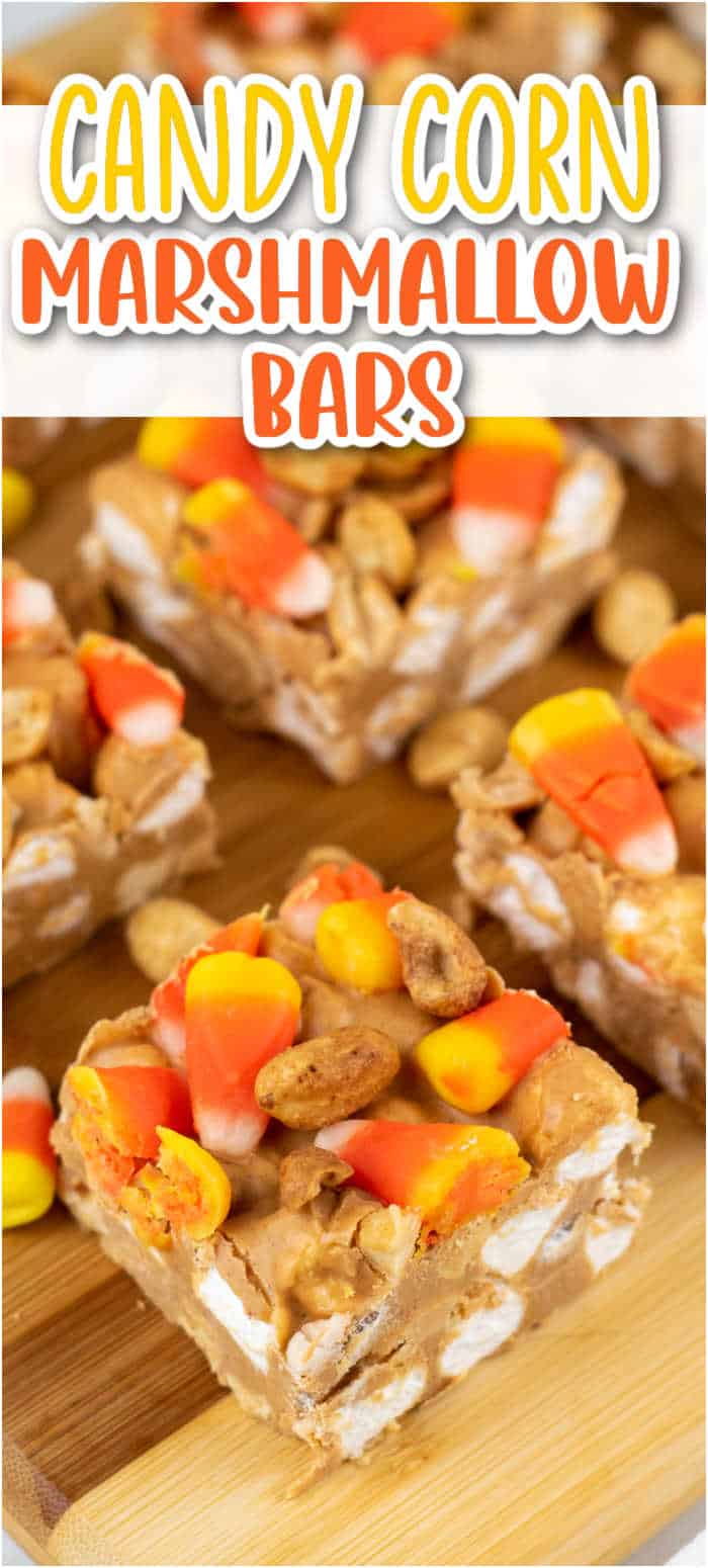 Candy Corn Peanut & Marshmallow Bars